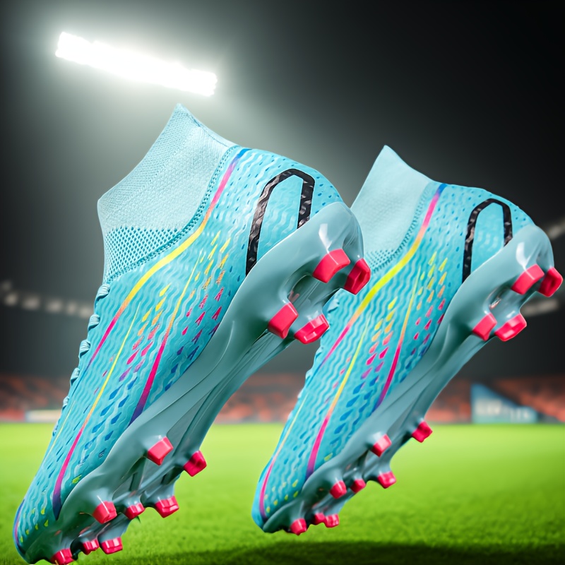 pair mens professional soccer cleats long spikes ag fg Temu