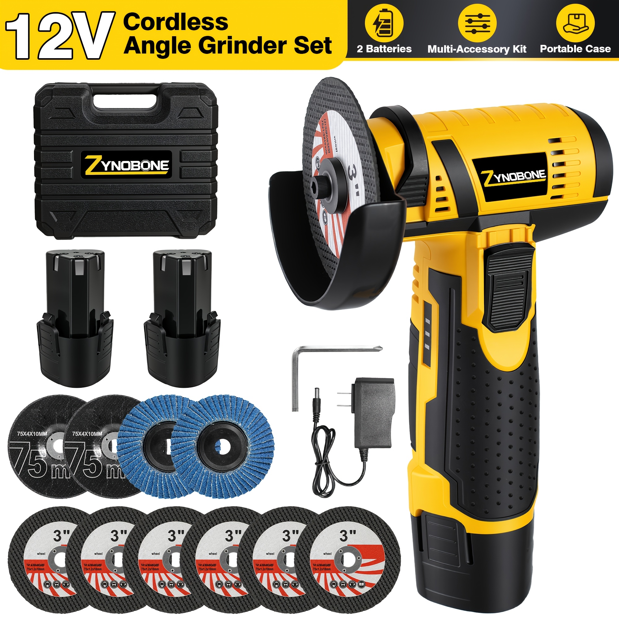 mini angle grinder sold on Temu United States
