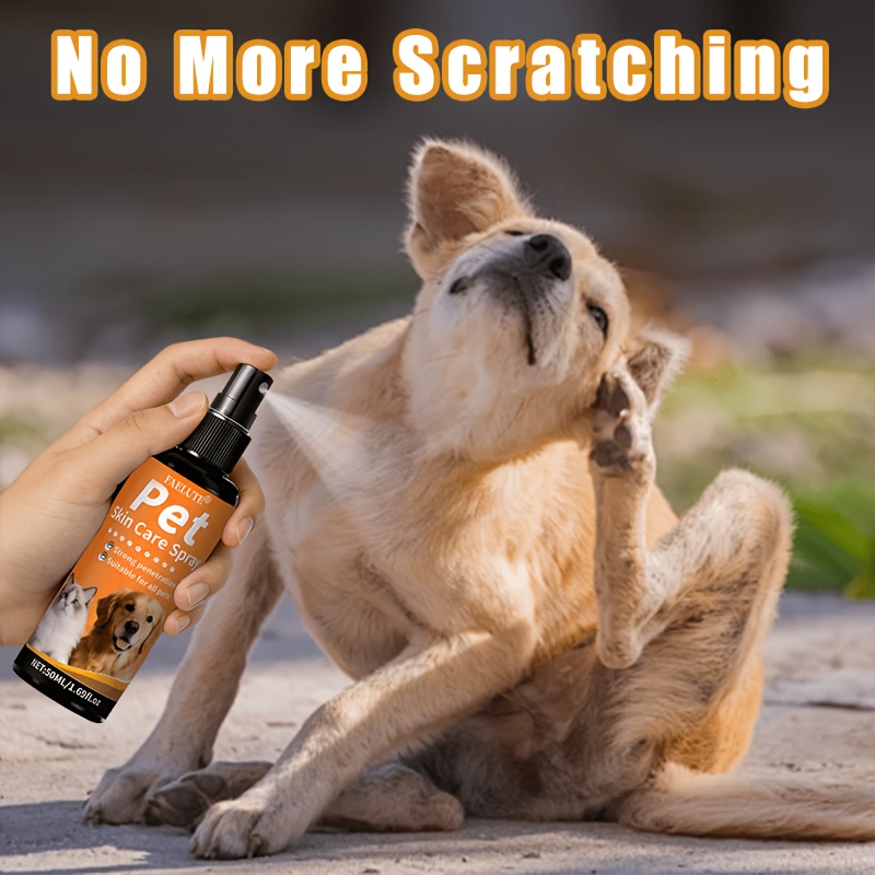 FAELUTE- Pet Skin Care Spray for Dogs And Cats - Supports Overall Skin And Fur for Puppies And Kittens. Light Fresh Scent Keeps Pets Comfortable Throughout The Day. Mild Ingredients for Long Term Daily Use