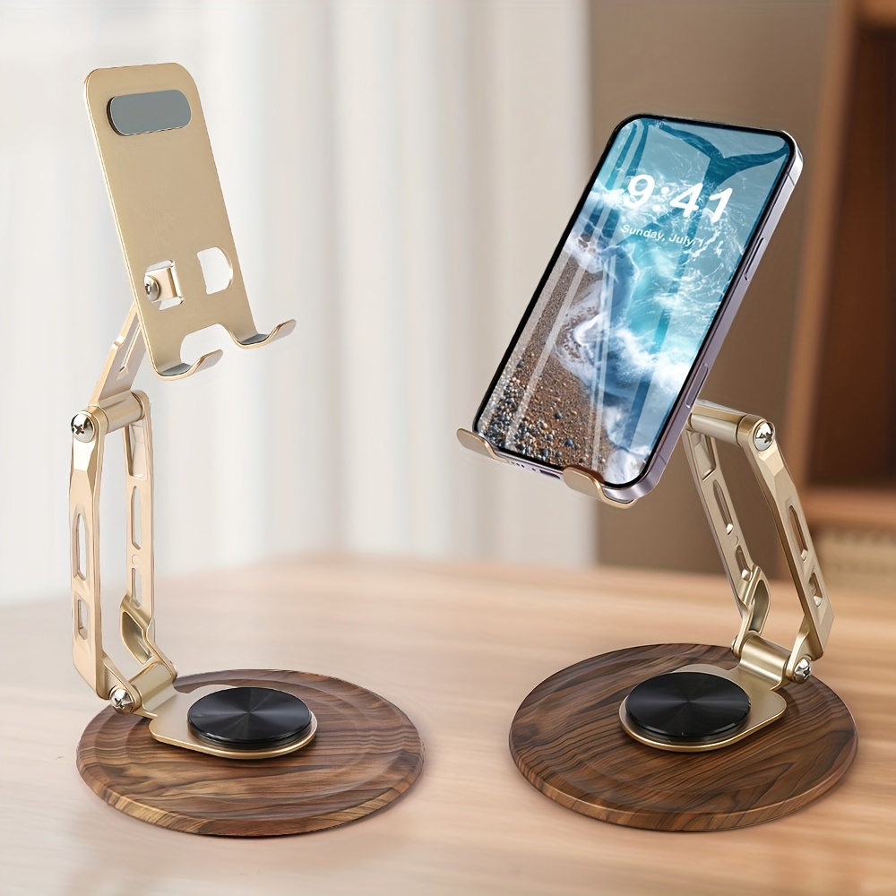 E-shop 360° Drehbarer Metall-Faltständer – Multifunktionaler Handy-/Tablet-Halter – Stabiler Praktischer