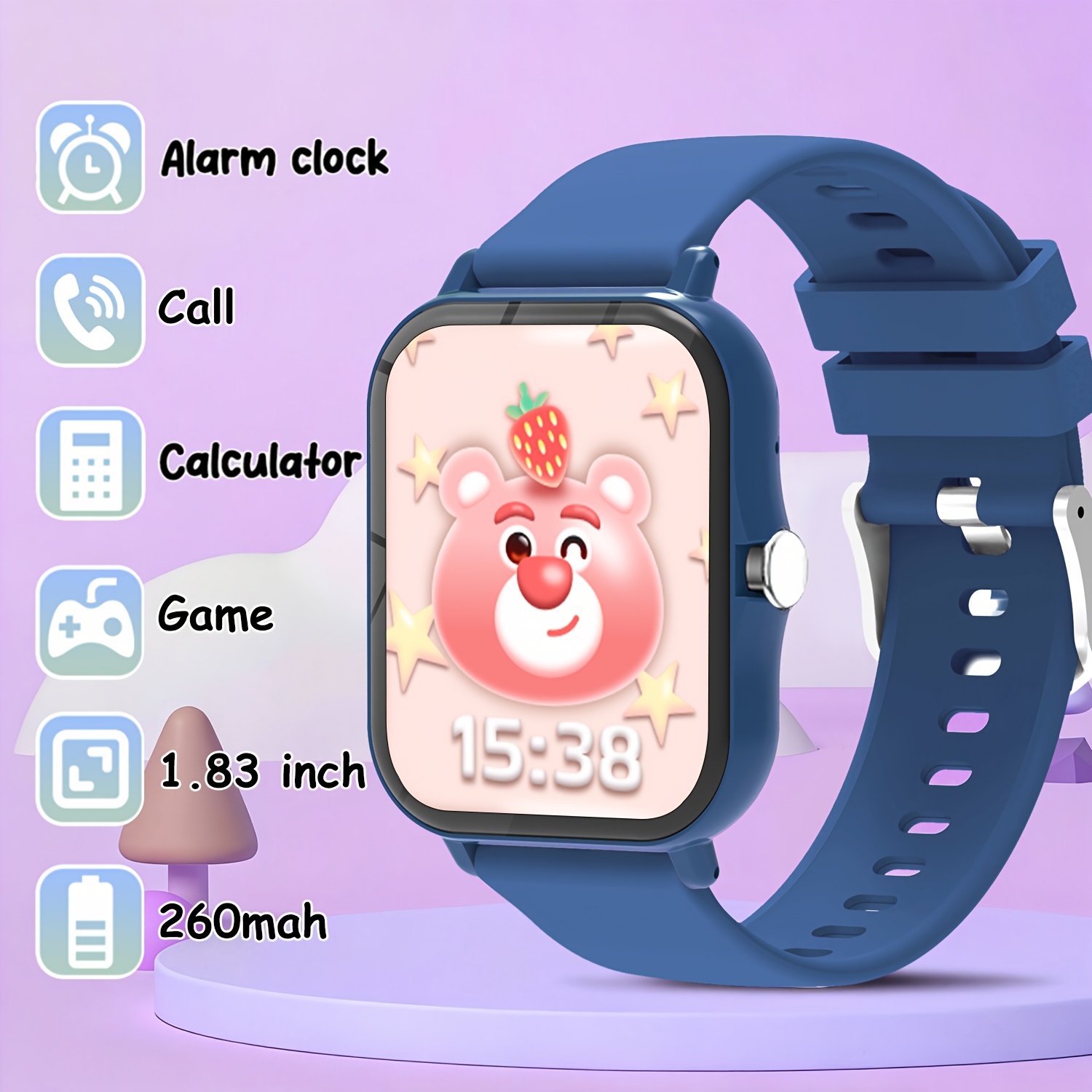   smartwatch features wireless calling wireless music   call reminders message notifications remote photo capture music control weather updates a calculator and a flashlight function making it a perfect birthday