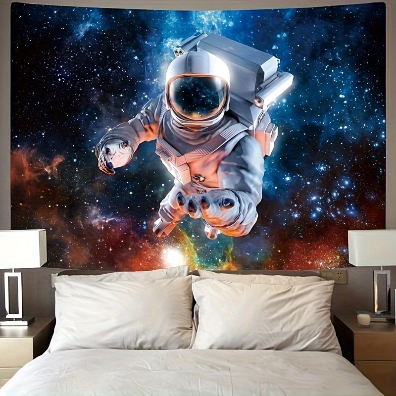 

1pc Astronaut Tapestry Galaxy Space Pilot Wall Hanging Fantasy Outer Space Wall Tapestry Suitable For Living Room Bedroom Dormitory Decoration