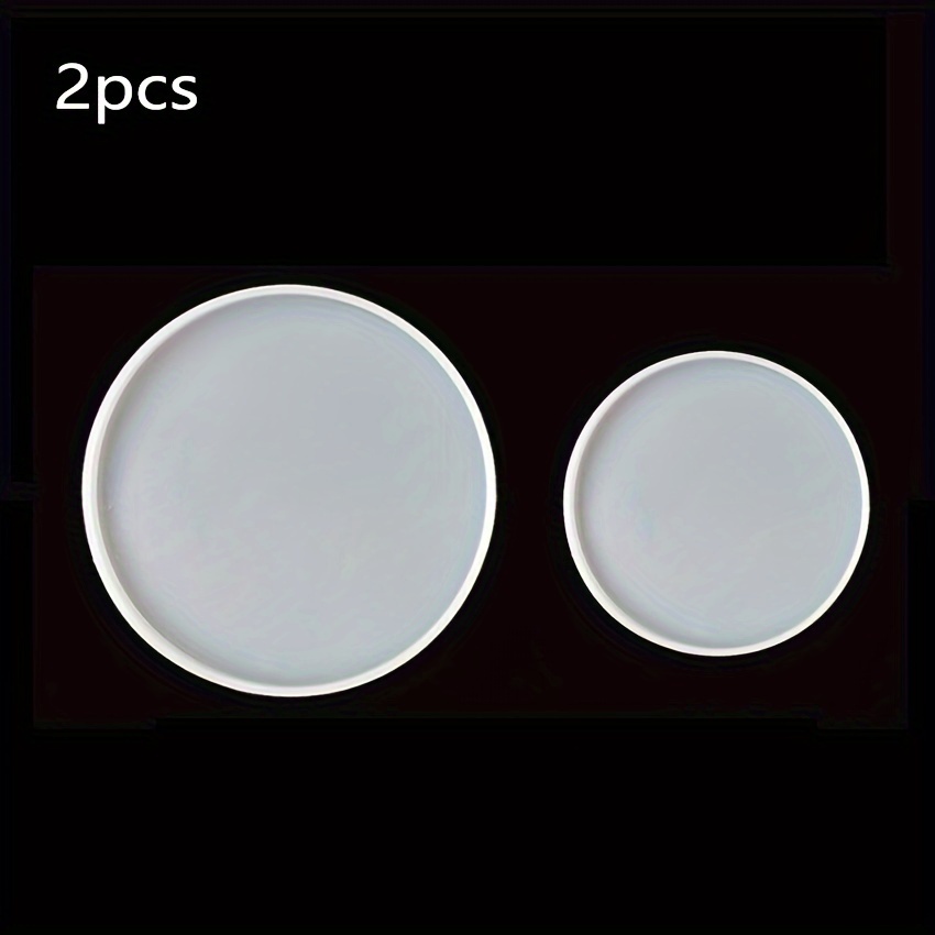 Image of 2pcs Of Crystal Epoxy Pressing Mud Board Display Stand Homemade Silicone Molds (one Large And 1 Small, 2 Pieces)