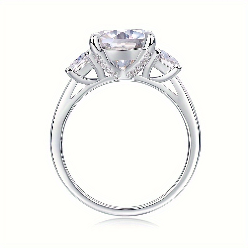 3 carat 9 9mm moissanite ring shining with the brilliant light like a beautiful jewelry