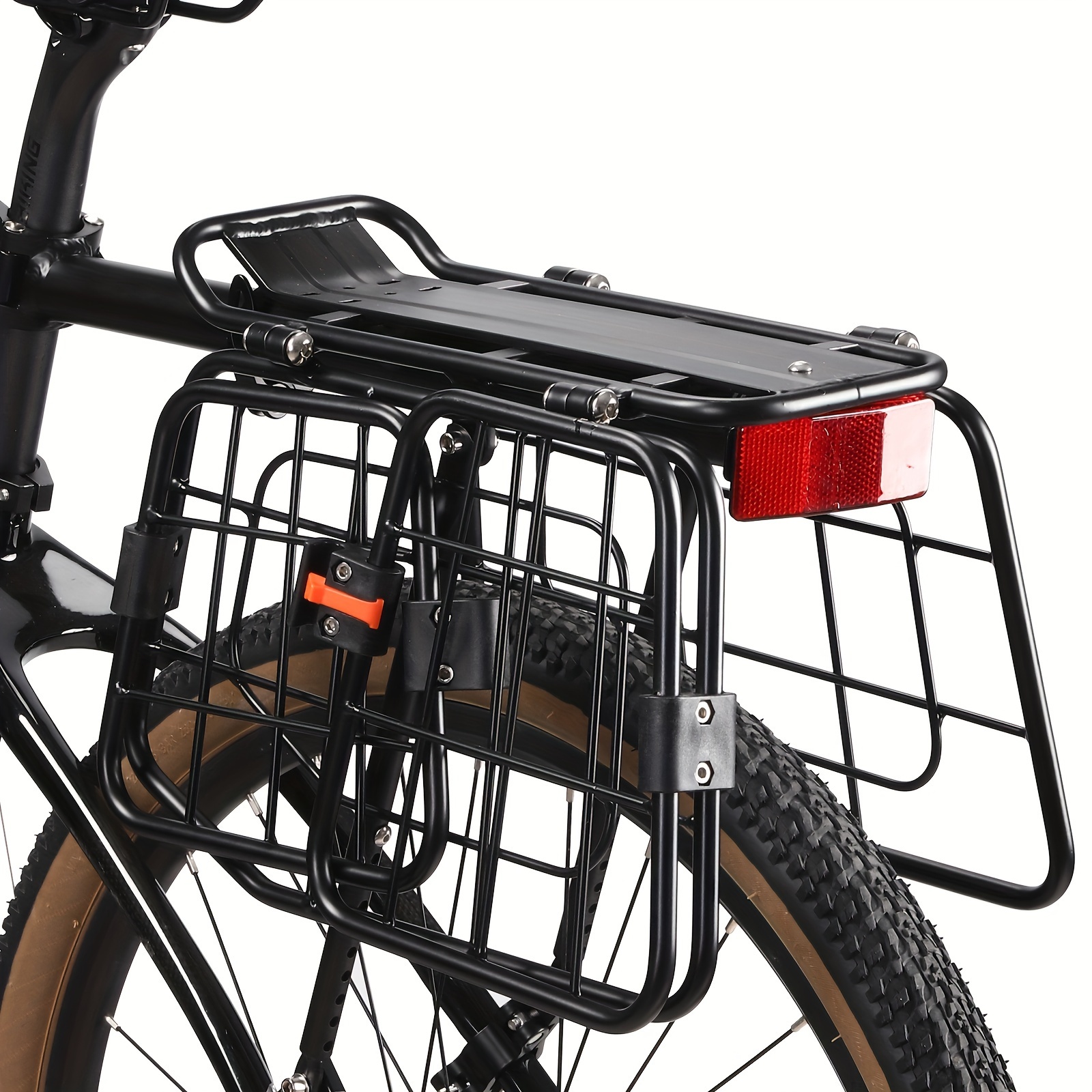 bicycle rear carrier basket quick release mtb Temu