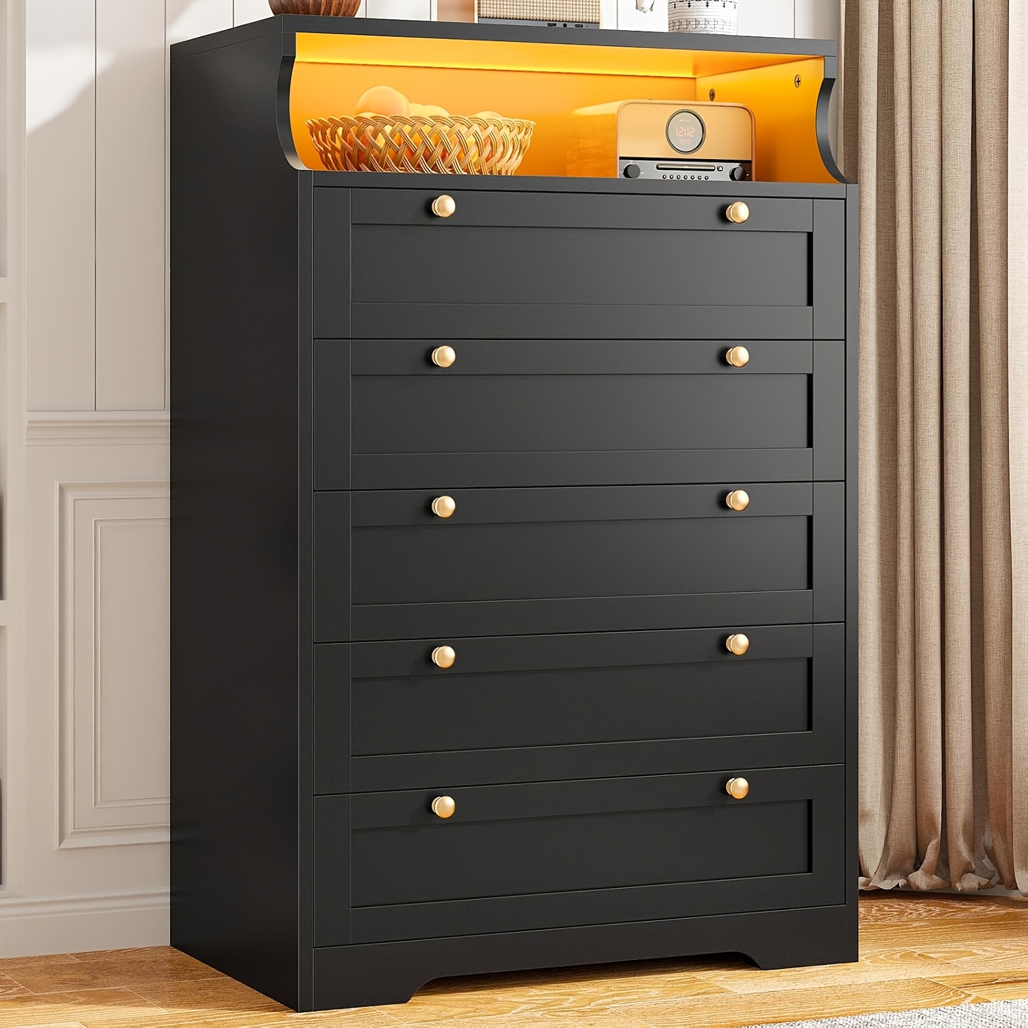 4drawer dresser 4-Drawer Solid Wood Dresser main image 1