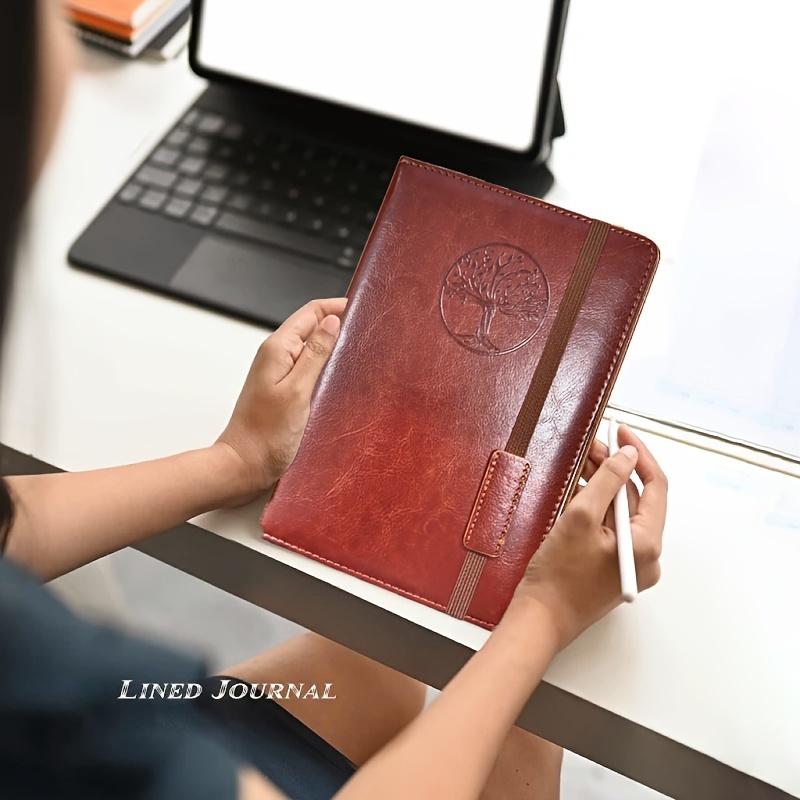 a5 hardcover leather executive notebook men women 200 pages Temu