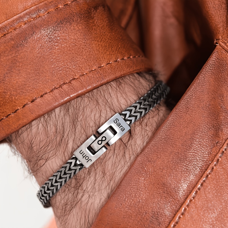 Personalized Stainless Steel Bracelet for Custom Engraving