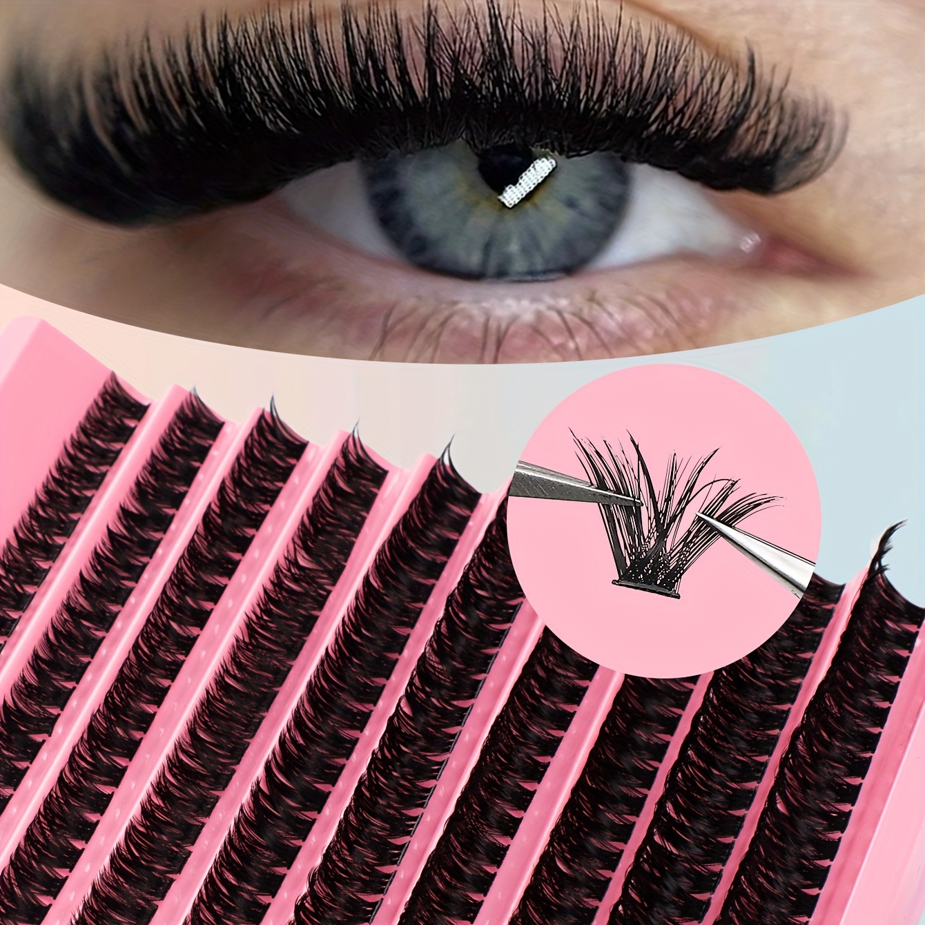 

Luxury 80p Synthetic Mink Eyelashes - 200pcs Ultra Fine 0.07mm Clustered, Elegant Mix (10-16mm), Natural To Appearance, 3d Single Eyelashes Suitable For Beginners - Christmas, Halloween,