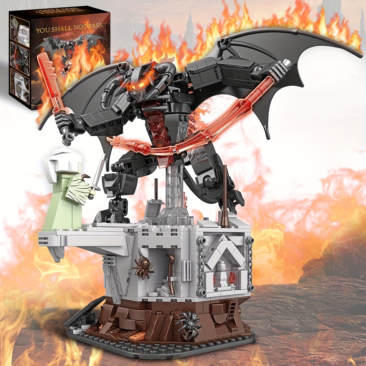 

Of The Devil Building Set For Adults, Dark Monsters Vs Figure On , Monsters Building Set Collection Gift For Adult And Film Fans, Great Toy For Kids 8-14, 988pcs