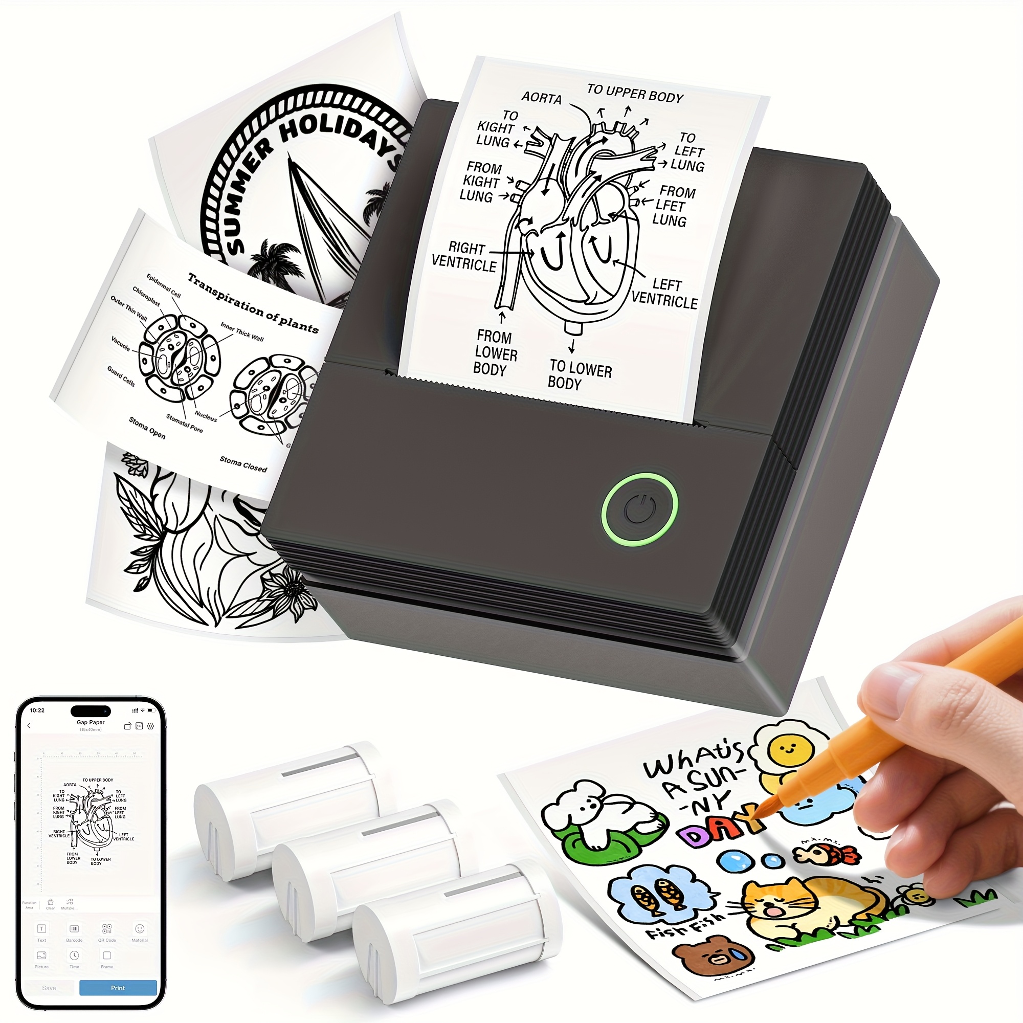 sticker printer sold on Temu United States
