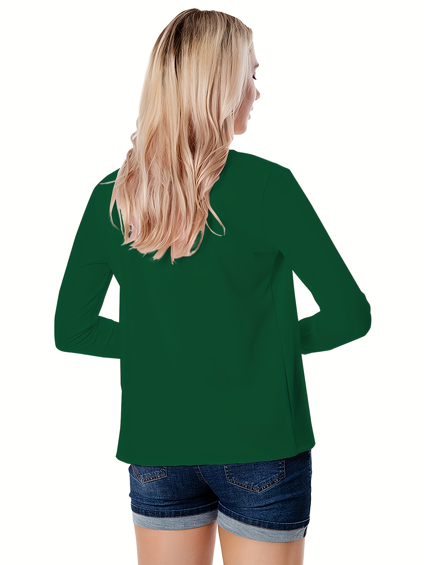 Women'S Lightweight Long Sleeve Casual Blazer - Solid Color Notch Lapel Jacket for Spring & Fall, Versatile Office & Casual Attire, Spring Outerwear, Sophisticated Style, Notch Lapel Design