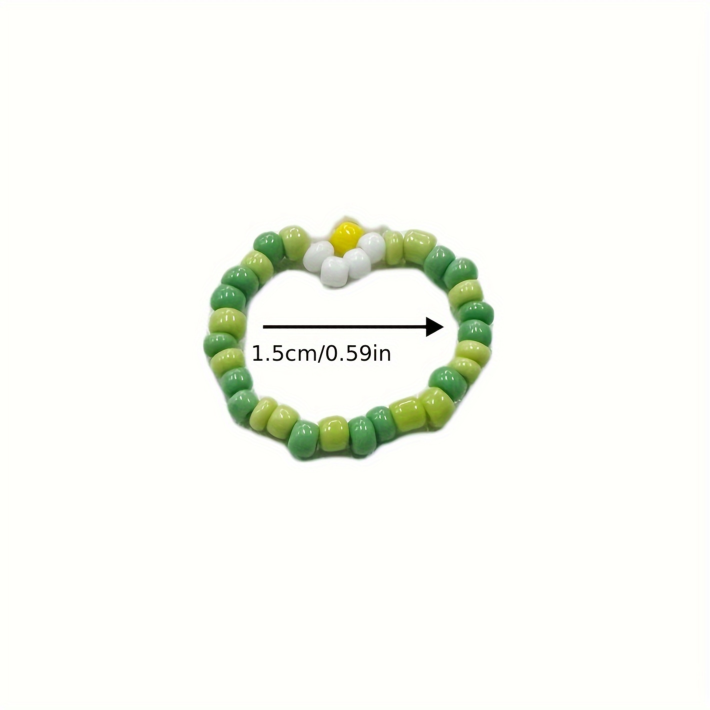 12pcs Colorful Elastic Bohemian Flower Ring Set, Handwoven