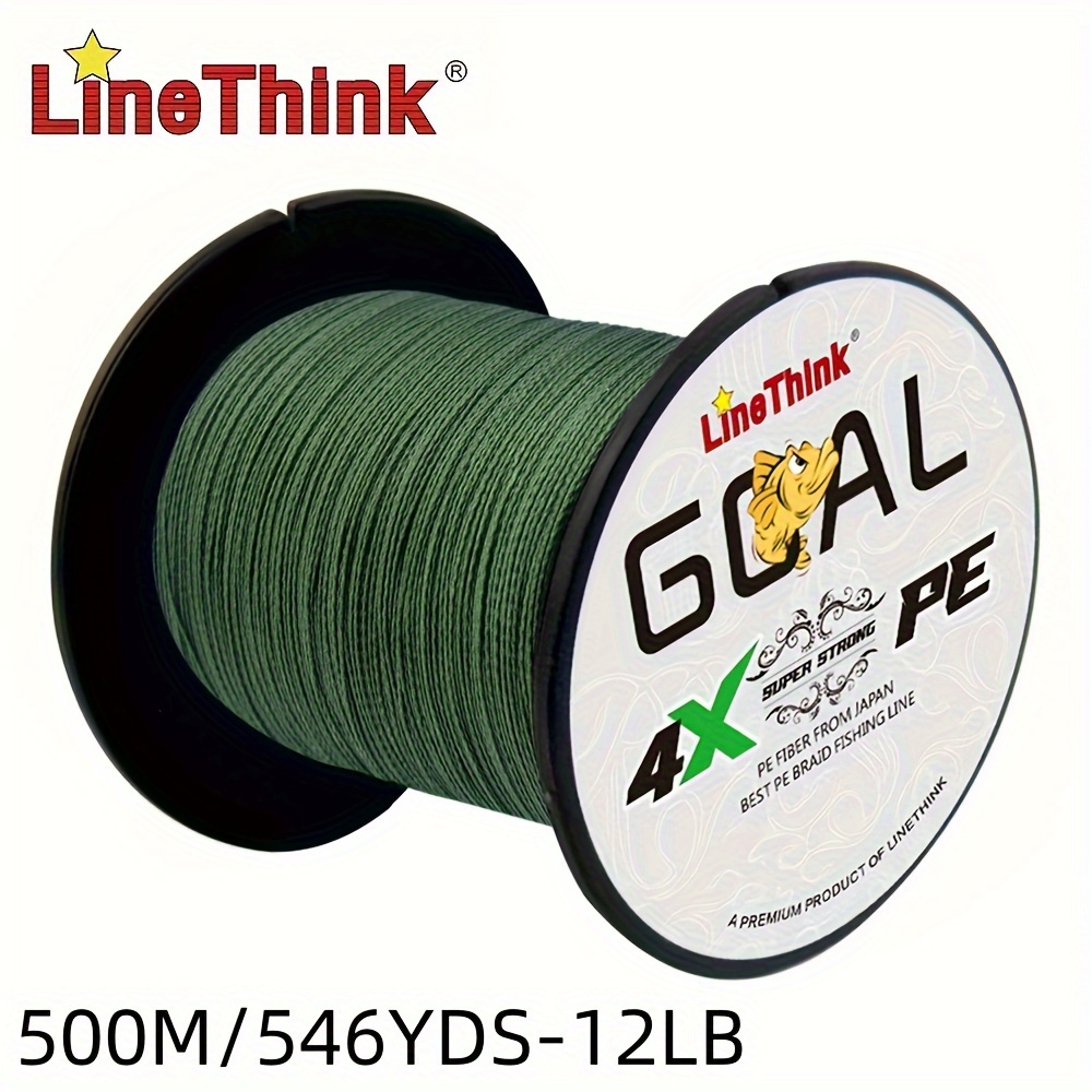 TEMU 1pc 500m/546yds -strand Braided Line, High Strength Pe Line, Sea Fishing Accessory