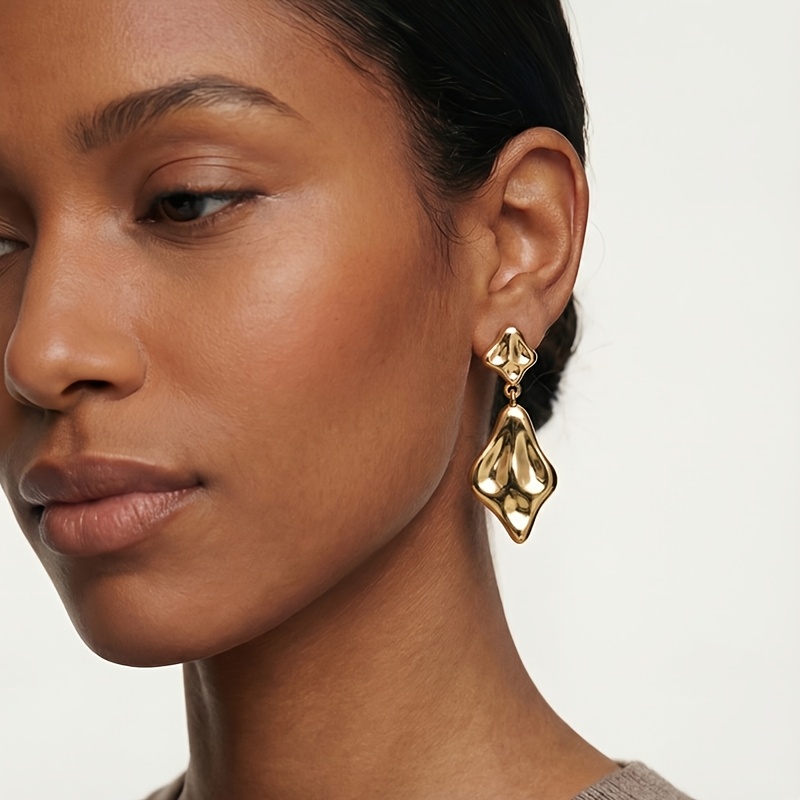 Women's Modern Elegant Hoop Earrings, High Quality Design
