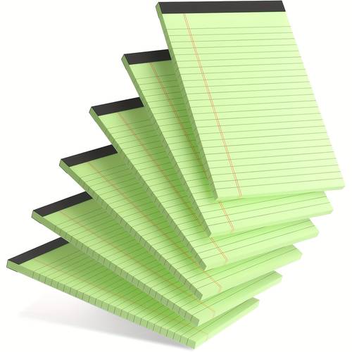 item picture 5 8 inch notepad for legal use with narrow line portable small notepad each containing designed for featuring lines suitable for studying office work and green