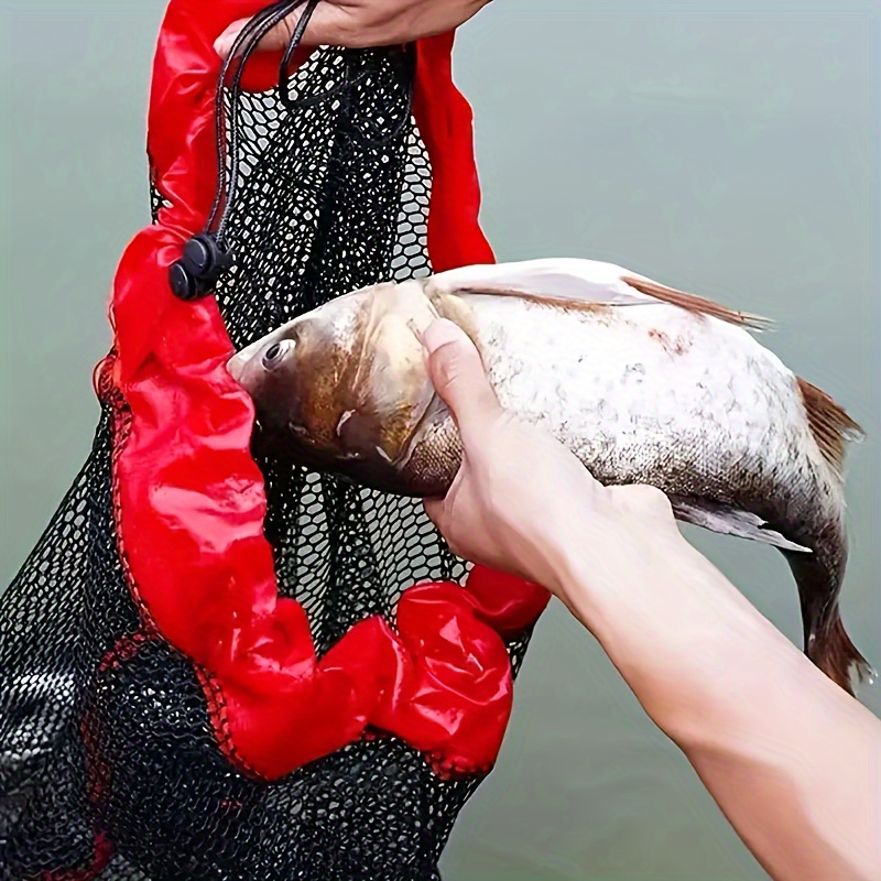Portable Fish Protection Net Bag Drawstring Fish Mesh Guard - Temu