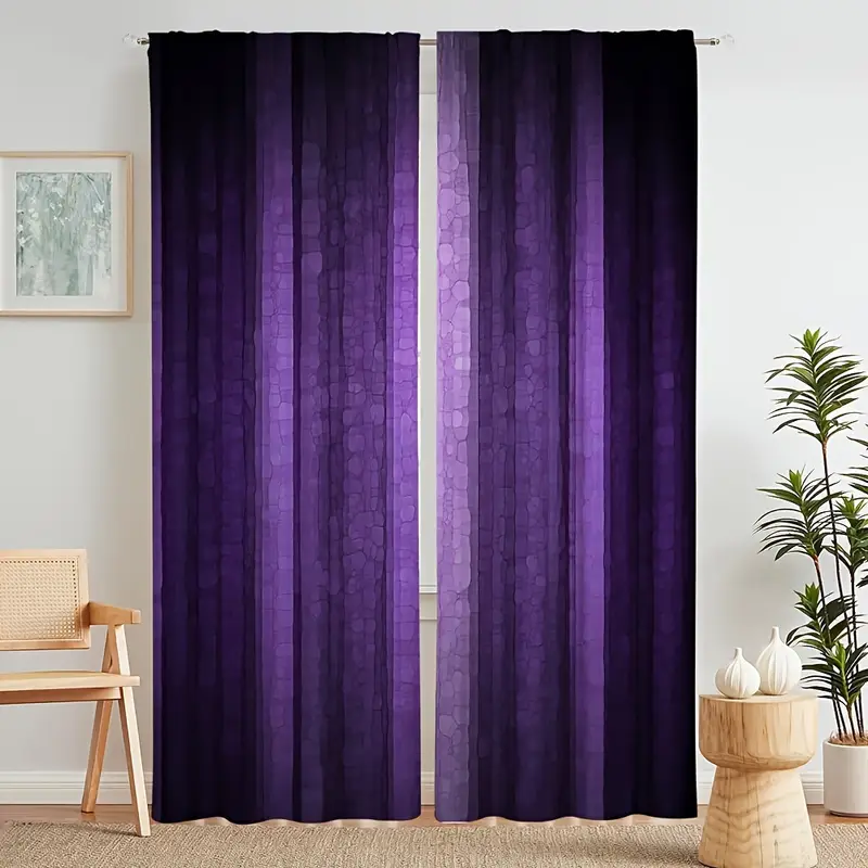 modern purple decor curtains bedroom living room suitable - Temu