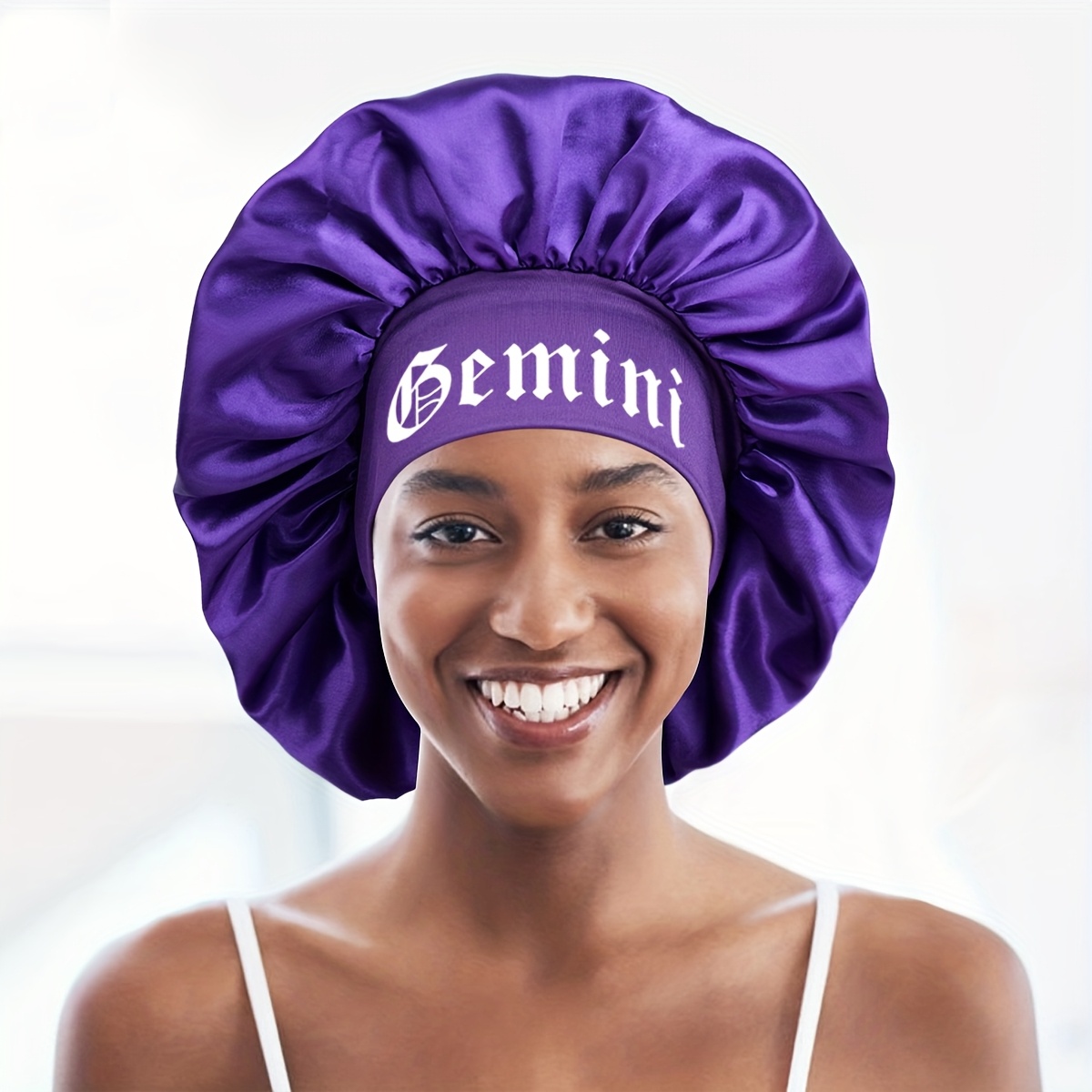 1pc zodiac sign satin sleep bonnet Temu