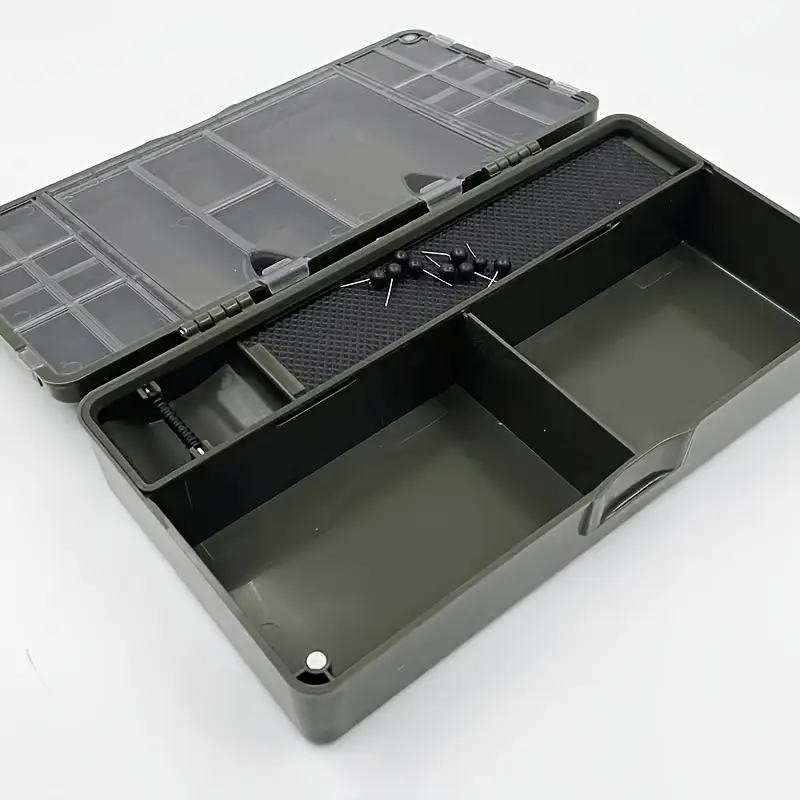 1 compartment tackle box Plano One-Tray Box, Blue/White, Rust-Proof Brass Latch, Top-Access Tray with Deep Storage, Made in the USA, Portable Fishing Gear Storage Organizer : Sports & Outdoors The popular tackle box features trays with adjustable compartments and plenty of bulk storage below Plano One-Tray Tackle Box -