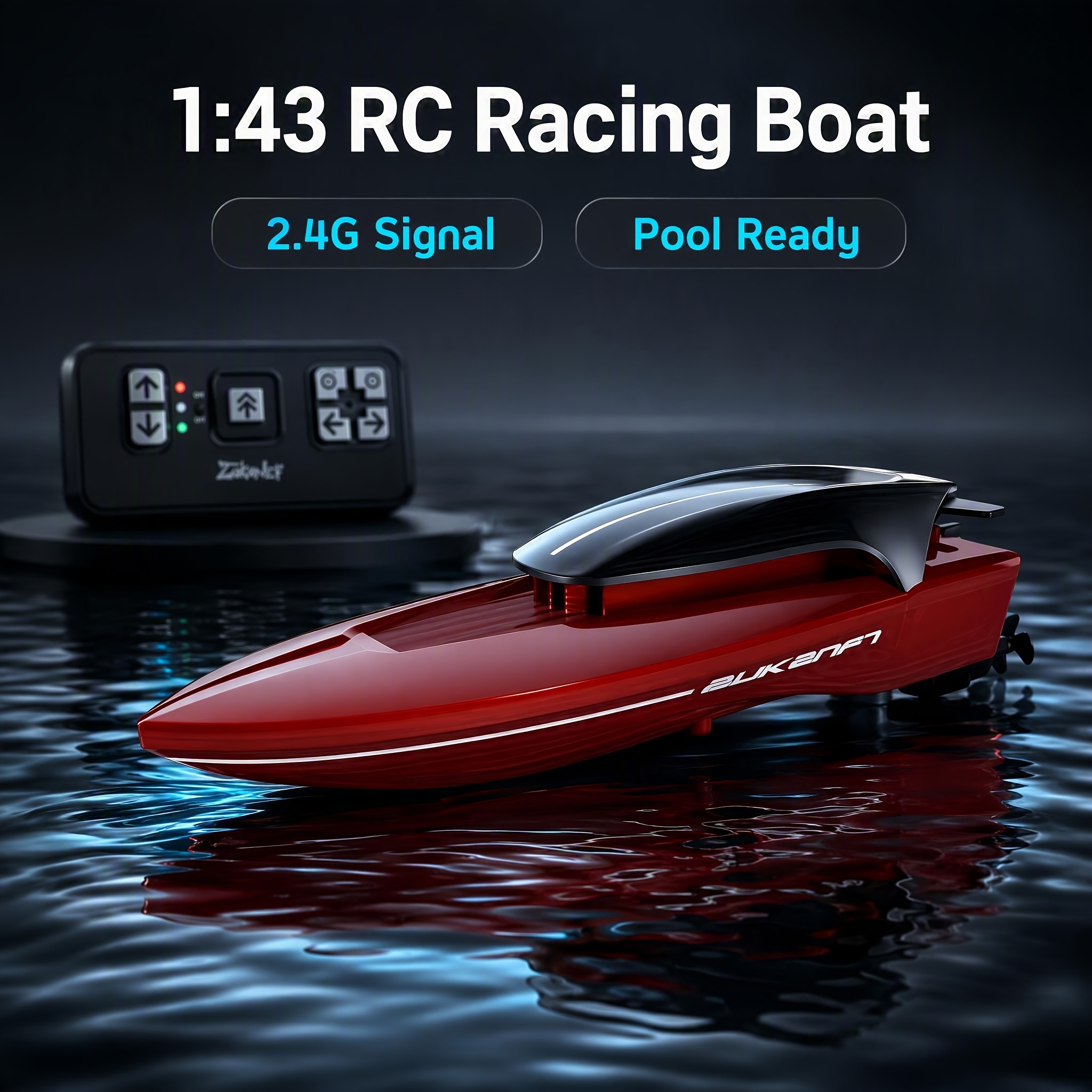 1:43 Mini Dual Propeller Remote Control Boat, Ideal For Outdoor Lakes, , Rivers, And Swimming Pools
