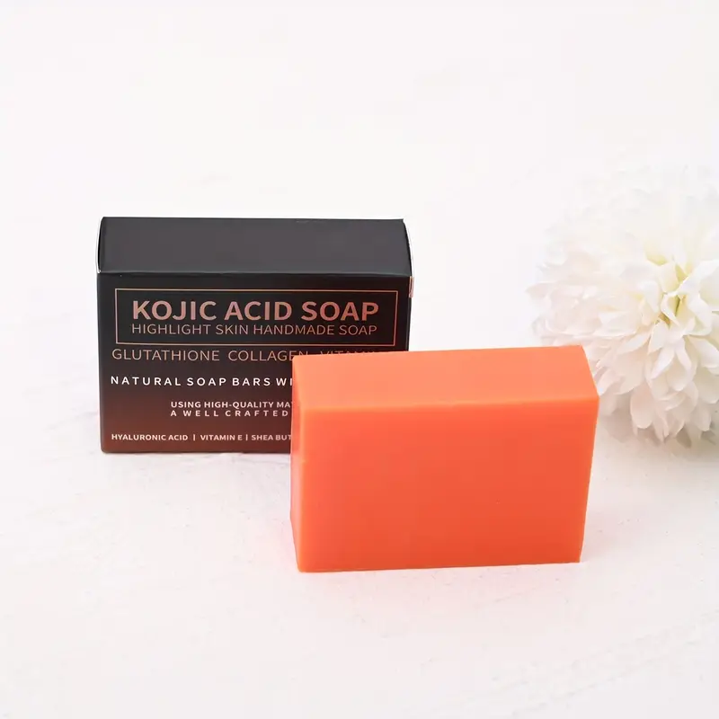 kojic acid soap glutathione collagen vitamin c 2pcs collagen facial soap vitamin c