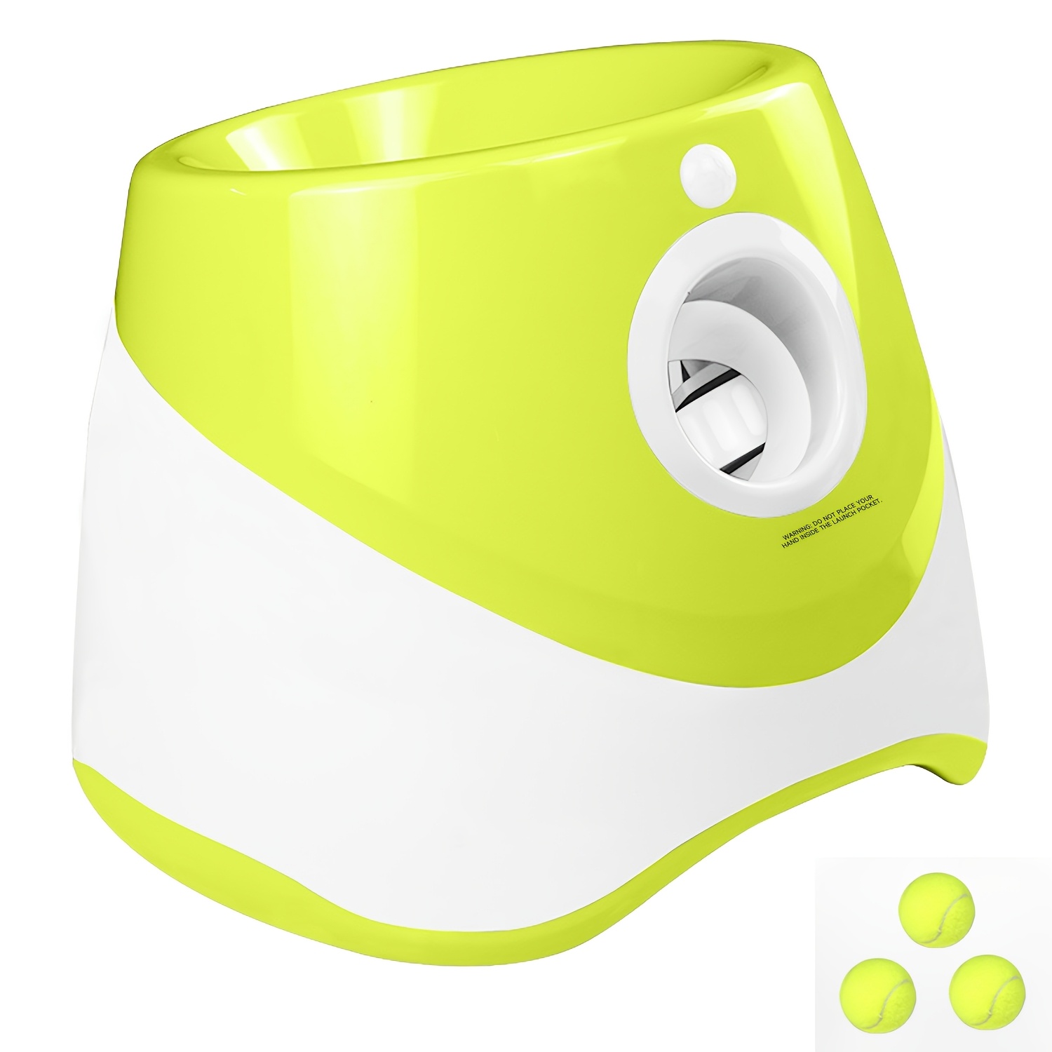 Ball Thrower For Pets, Dog Tennis Launcher, Ball Throwing Machine, Pet Dogs Toy , Fun Interactive Throw , With 3 Ball, 3-stage Launch Distance Control