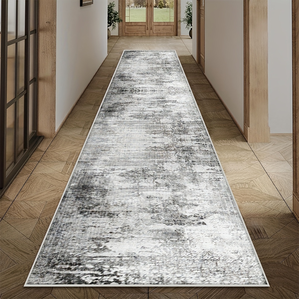 TEMU Modern Minimalist Long Runner Rug, Premium Floor Mat, Durable Kitchen Mat, Easy- Washable Runner Carpet, Suitable For Entryway Laundry Room Living Room