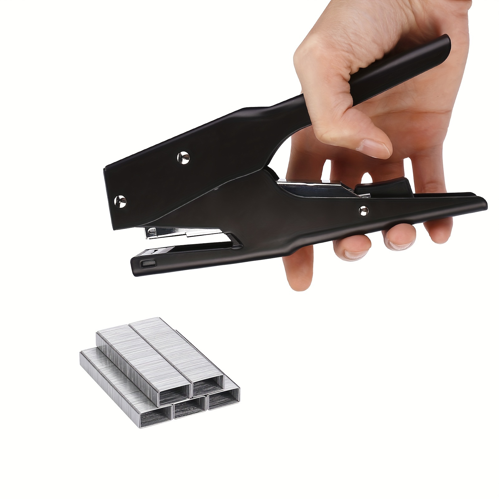 

Eagle Manual Desk Stapler: 70% Effort-saving, 20 Sheet Capacity, No Jamming, Suitable For Standard 24/6, 26/6 Staples, Ideal For School, Office, Home, And Student Use