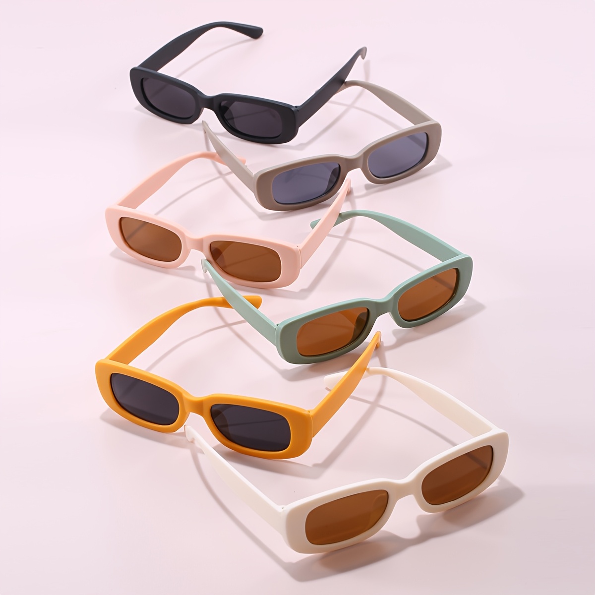6 pairs color blocking sunglasses new sunglasses trendy  display picture 1