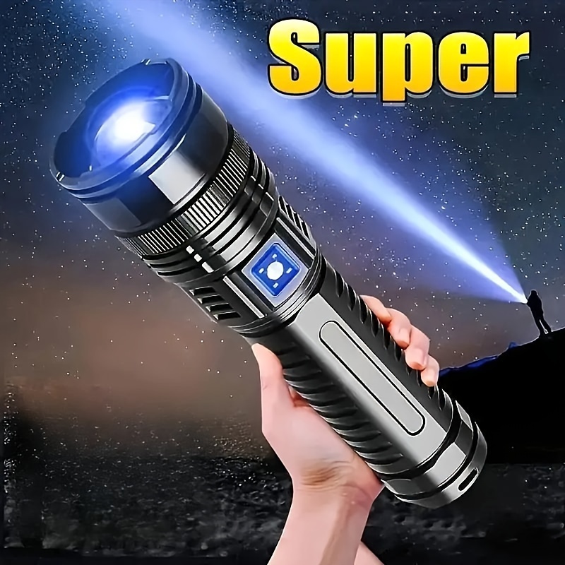 

Anyice High- Flashlight With Rechargeable 5400mah Battery - Outdoor Camping & Christmas Gifts, Best For Christmas