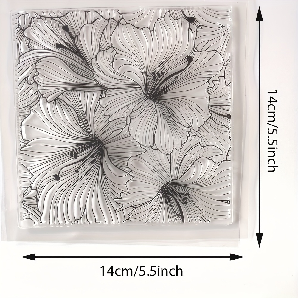Authentic Flower Background Clear Stamp For Scrapbooking Clip Art/card Making Decoration Clear Stamp
