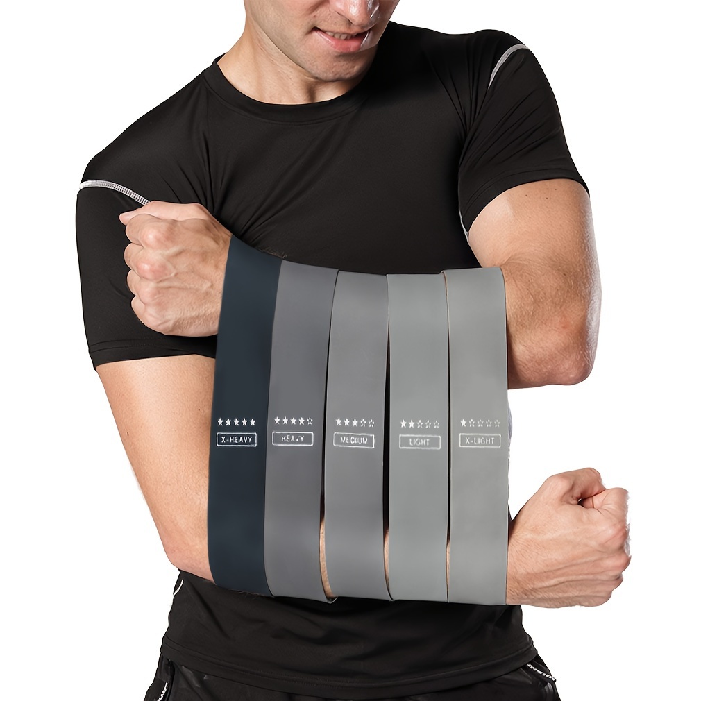 

Black And Gray Gradient Bands For Workouts, Exercises, Strength Training, And Yoga.