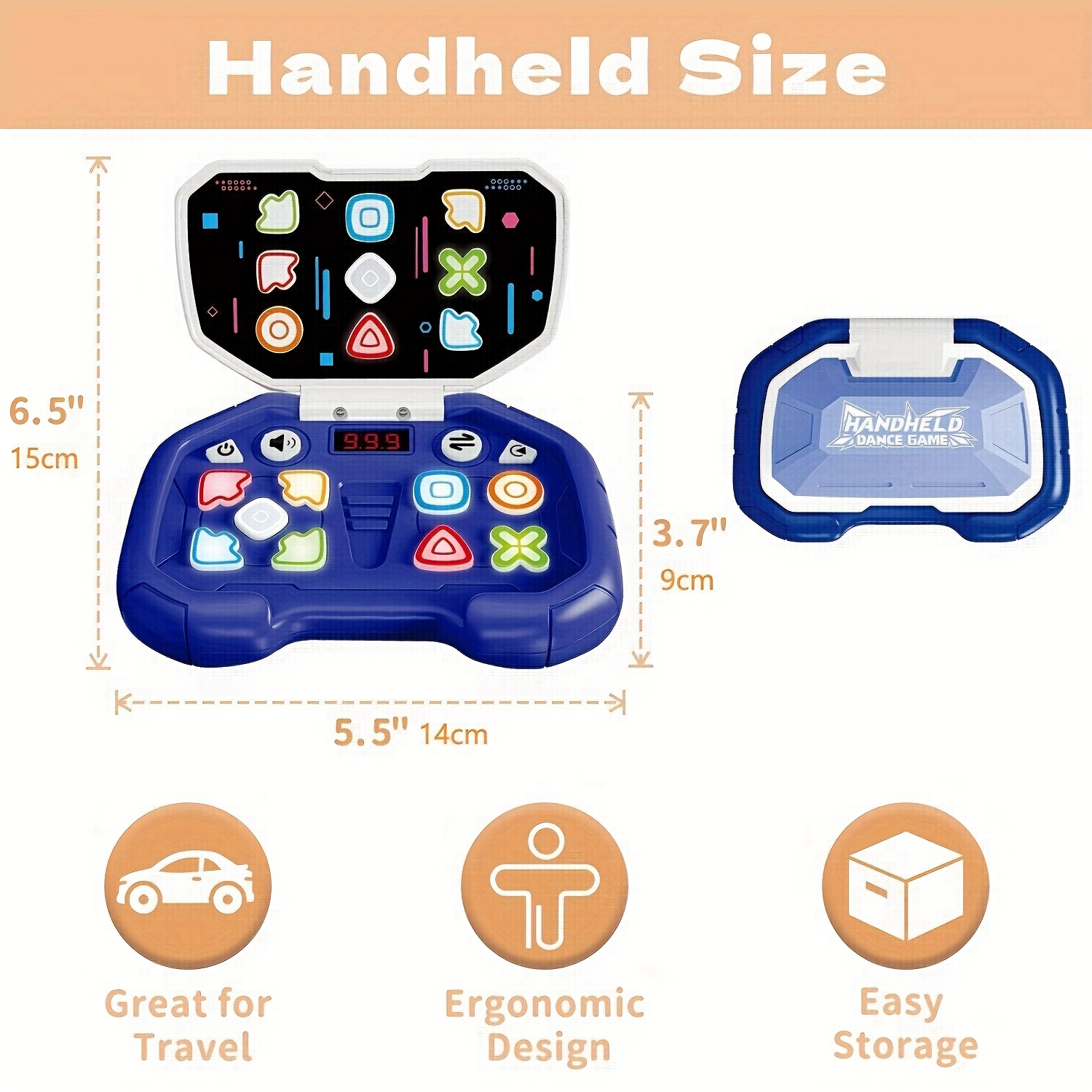 Console De Jeu Portable Enfant 5 Modes - Pop It électronique, 999 Niveaux, LED RGB, Sans écran, Pour 3-8 Ans - 3