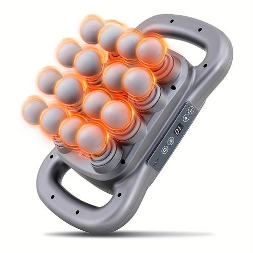 16 head massage gun set deep tissue electric massage tools with 9 styles levels dark grey