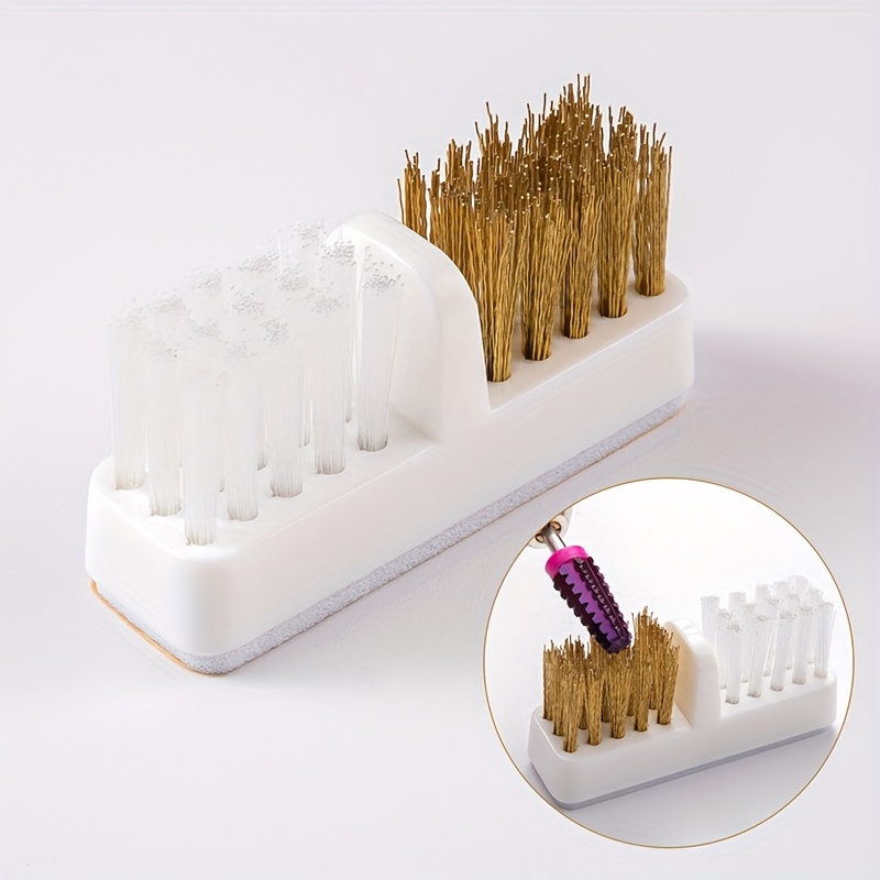 Self-adhesive Nail Grinding Head Cleaning Brush Nail Drill Bits Deep Cleaning Tool Electric Nail Drill Machine Polishing Head Cleaning Brush Manicure Tool