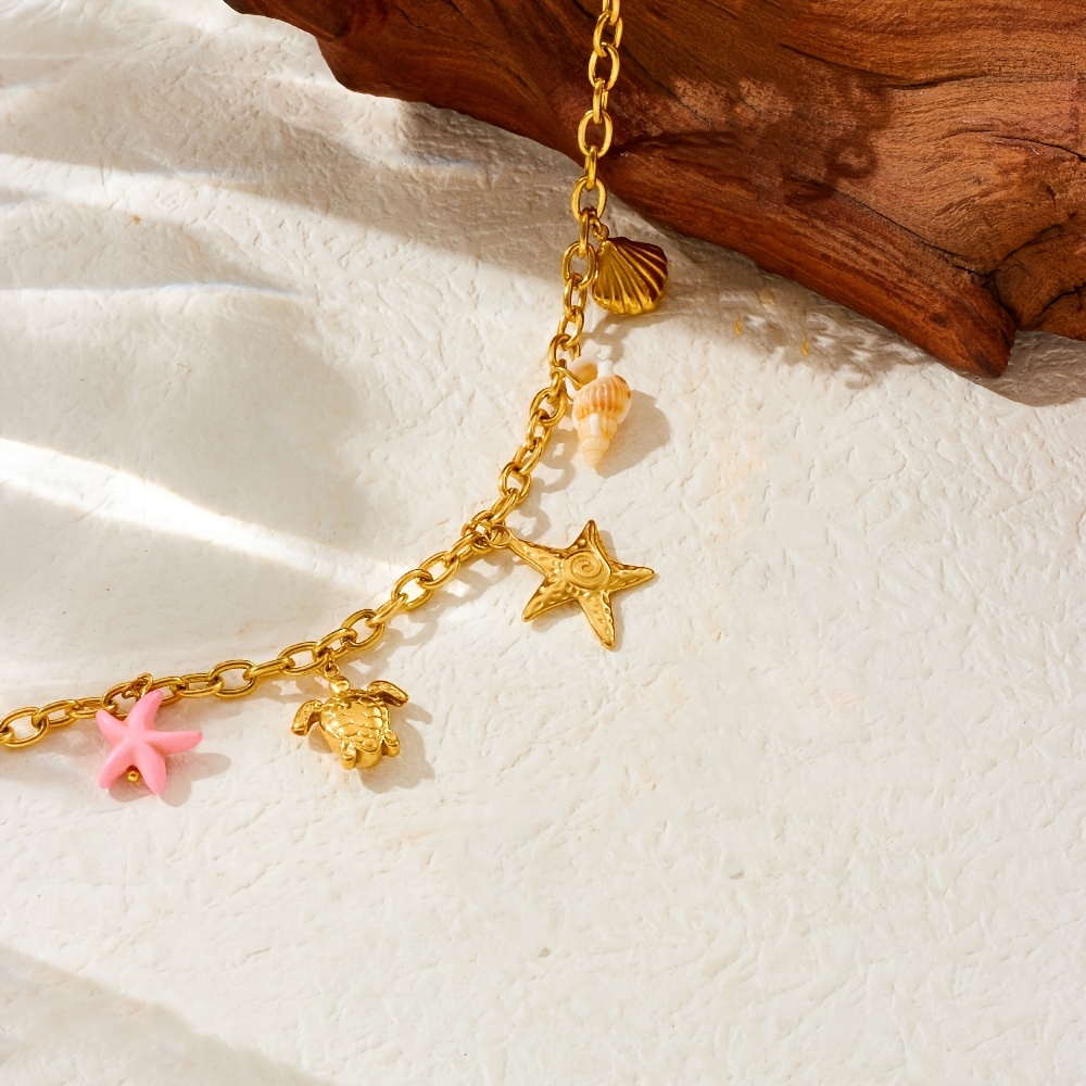 Women's Ocean Style Necklace with Starfish Pendant