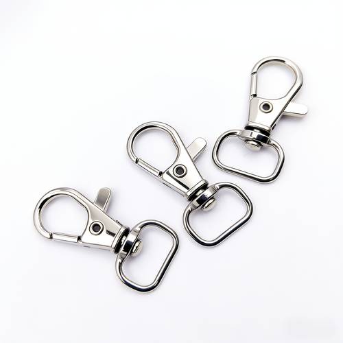 22 metal lobster swivel clasps spring snap lanyard clips for wallet hardware sewing projects bag additions pet collars and crafts golden silvery making diy wallet making