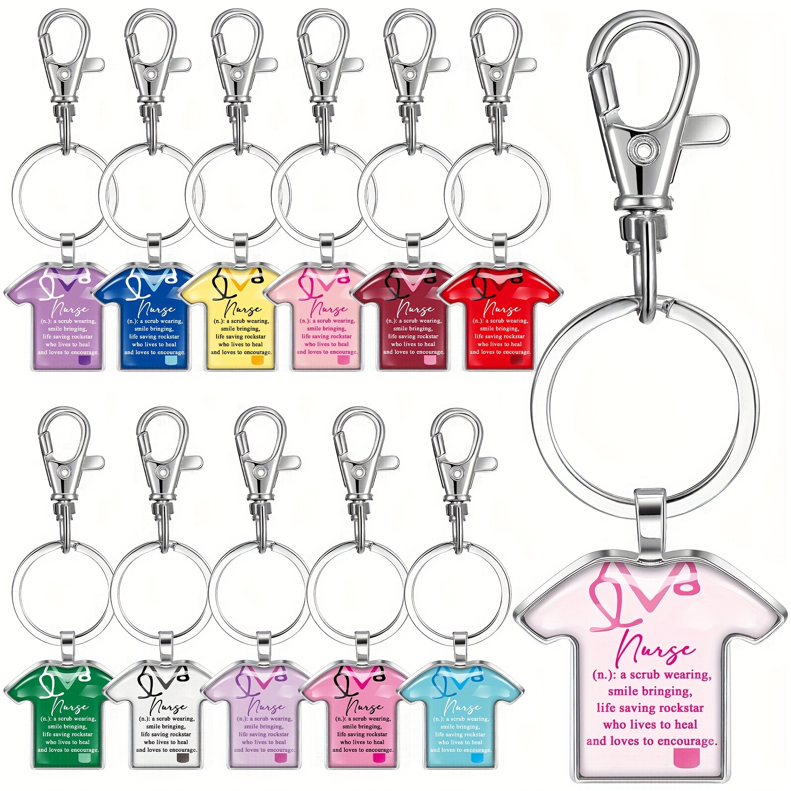 

36 Pcs Nursing Keychain For Nurses Keychain Bulk Nurses Appreciation Week Gifts For Women Nursing Student Medical Assistant Favors