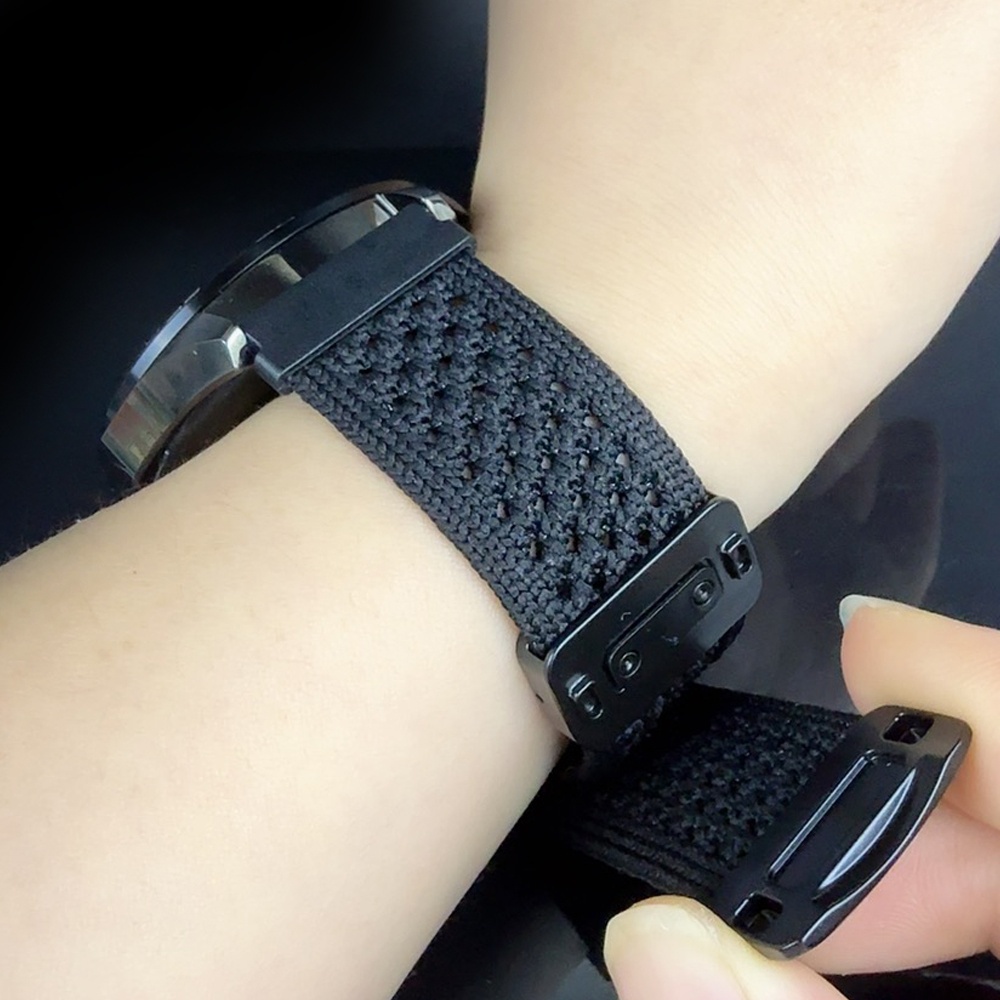 Image of 20mm 22mm Magnetic Braided Nylon Watch Band, Compatible With Huawei Watch /4/3 Pro, Suitable For Galaxy Watch 7/6/5/4 (44mm, 40mm, 5 Pro/6 Classic 45mm, 47mm) Strap