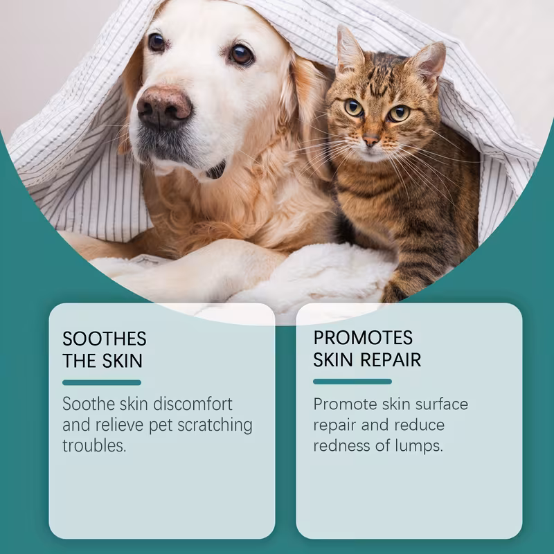 spray de s para a pele de animais de estimação | diário para cães, gatos, - sem alergénios, não irritante, sem resíduos, sem fragrâncias, sem parabenos, sem sulfatos, calmante do , universalmente aplicável Detalhes do produto 6