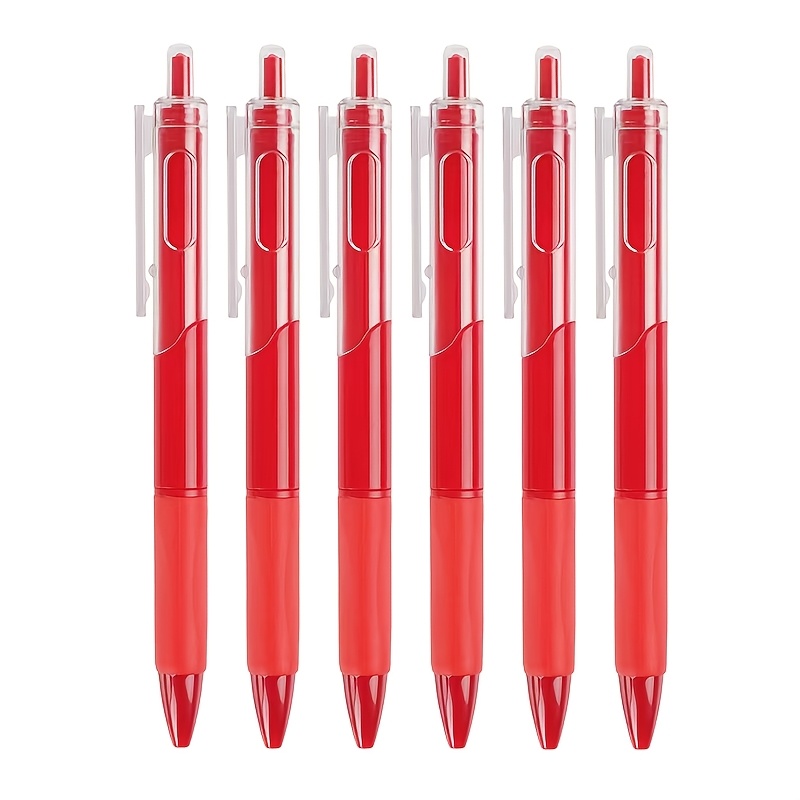 TEMU 6pcs Stylos Rouge Neutralisants pour Corriger les Devoirs d'Élèves, Marquer les et Surligner