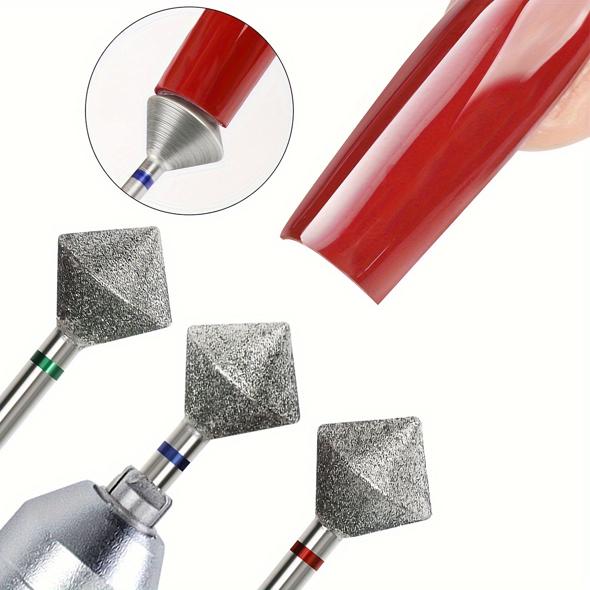 

3pcs Bit Set - Diamond Remover & Polisher, Hypoallergenic For