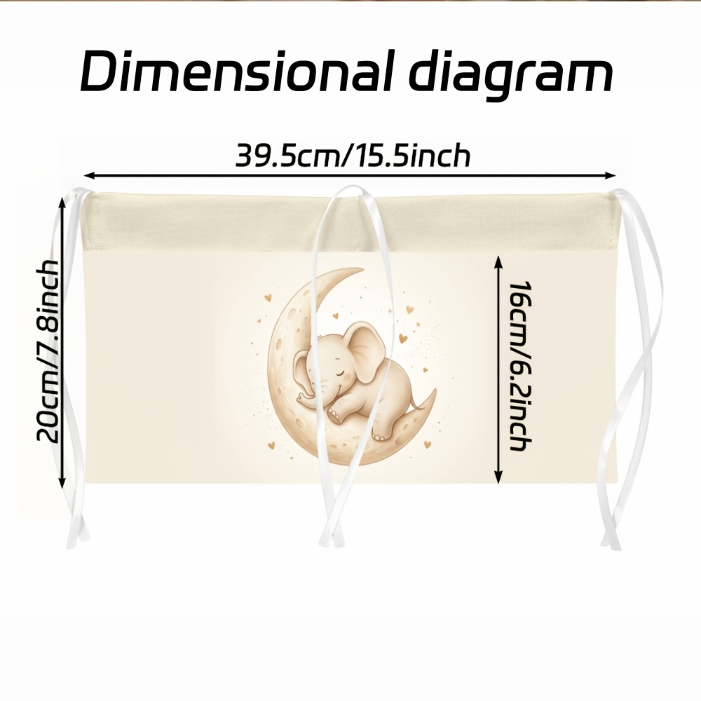 Minimalist Celestial Double Pockets Hanging Organizer for Strollers & Cribs