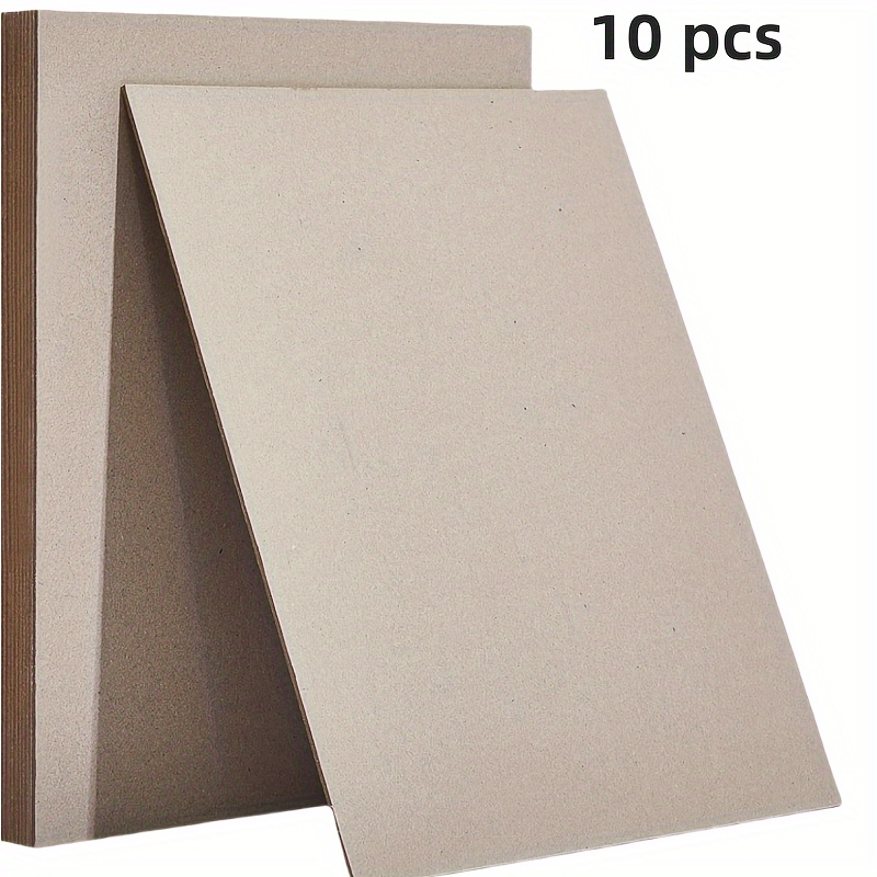

10-piece Heavy-duty Gray Bookbinding Panels, 2mm Thick, 8.5x11 Inches - Ideal For Diy Crafts, Box Making & Photo Frame Backing