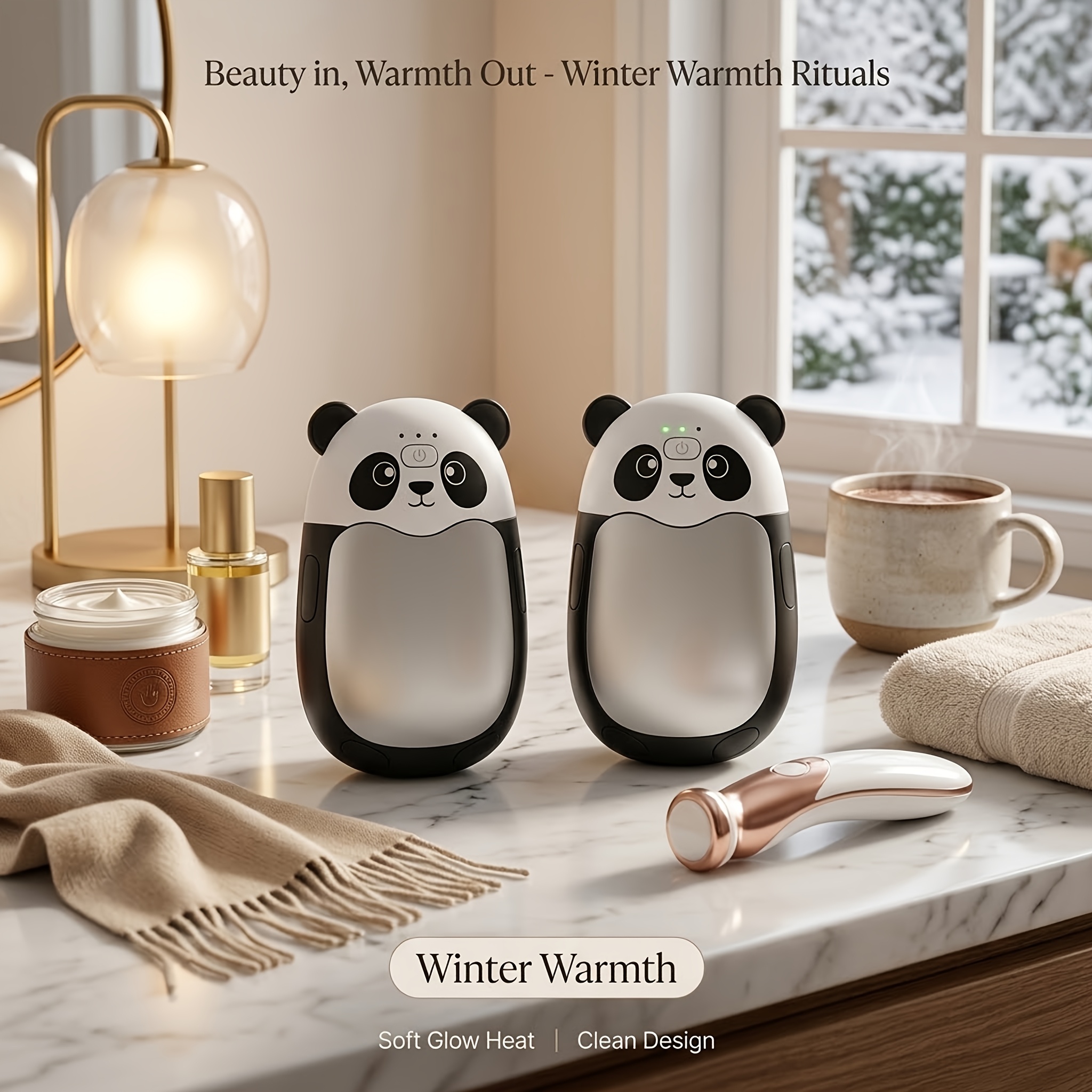 TEMU 2-pack Hand Warmers, Mini Portable Heater, 2-in-1 , Three-speed Rapid Heating, Suitable For Winter Outdoor Sports, Camping, Fishing, Etc., Used