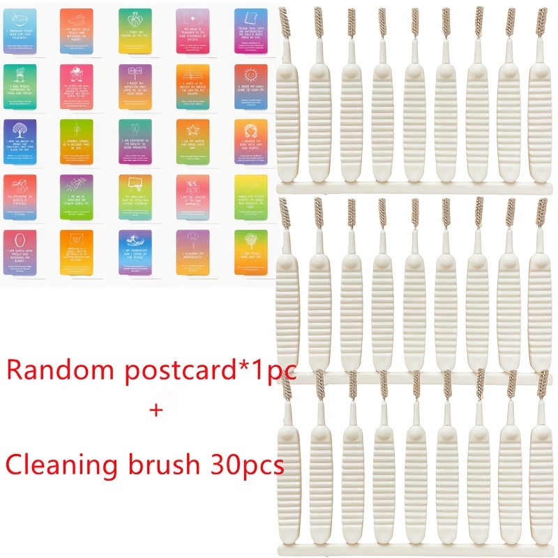 TEMU Brosse de nettoyage multifonctionnelle à micro-pores pour éliminer la poussière et la saleté à distance - Convient pour les ports de chargeur,