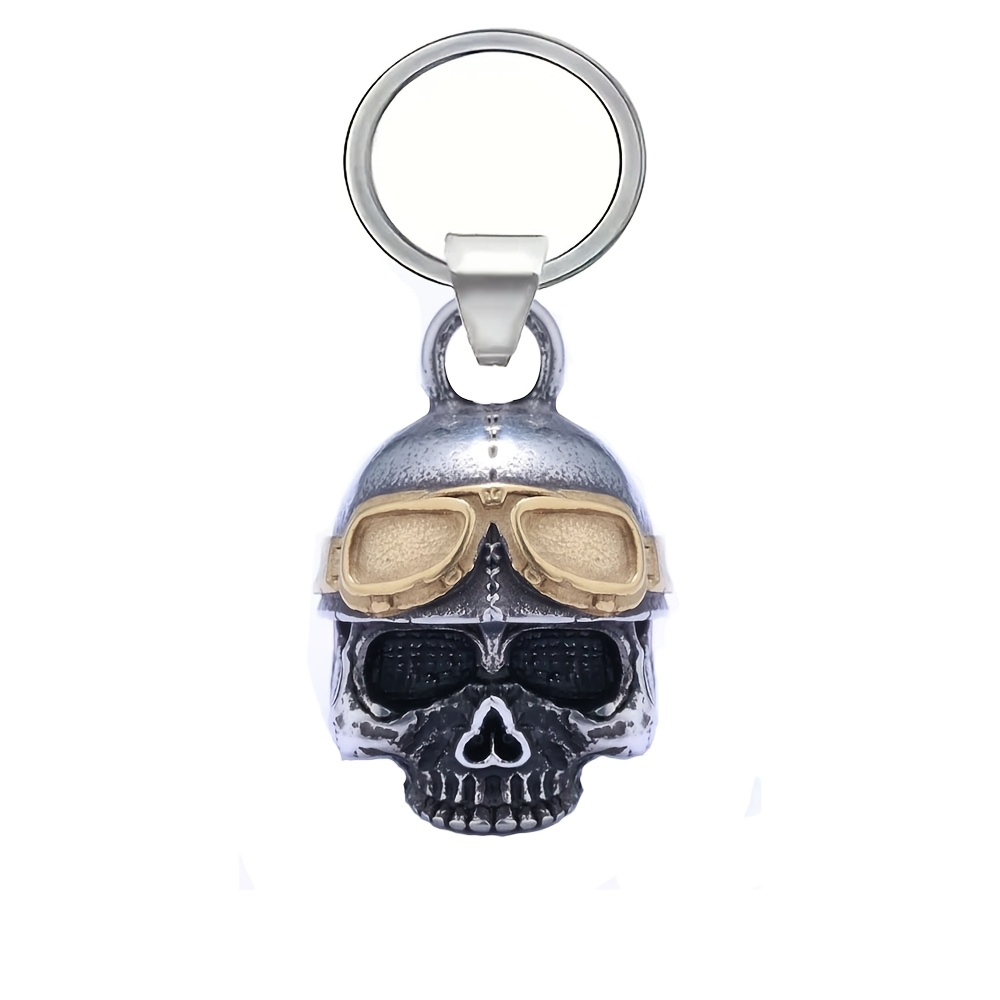TEMU Motorcycle Glasses Bell Keychain, Charm Bell, Protection Bell, Bell, Keychain, Suitable For Motorcycle, Bicycle, Pet, Backpack Key Decoration