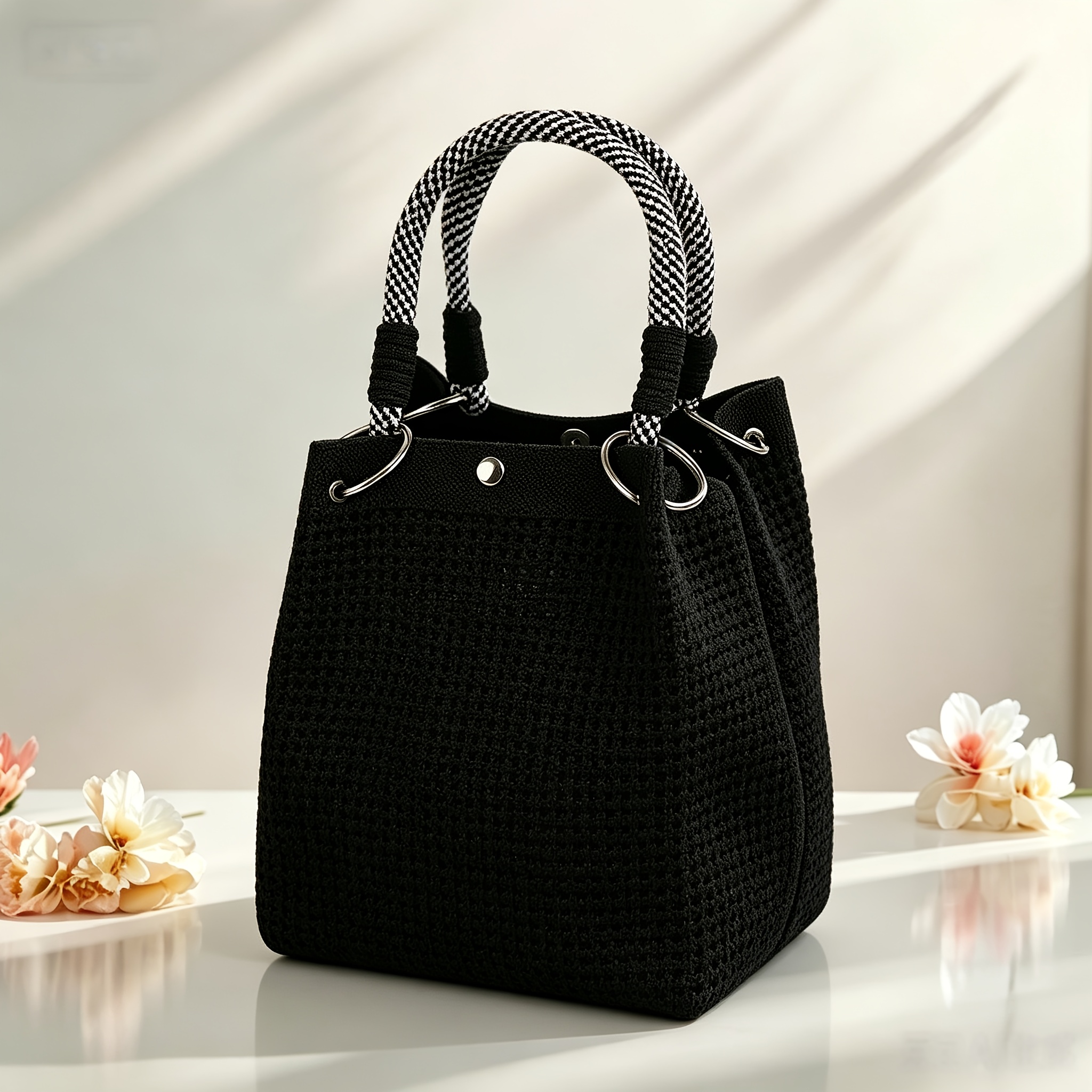 TEMU Women's Handbag, Commuter Bag, Shopping Tote, Vacation Leisure Bag, Gift Bag For Moms And , Small Square Bag, Tote Bag