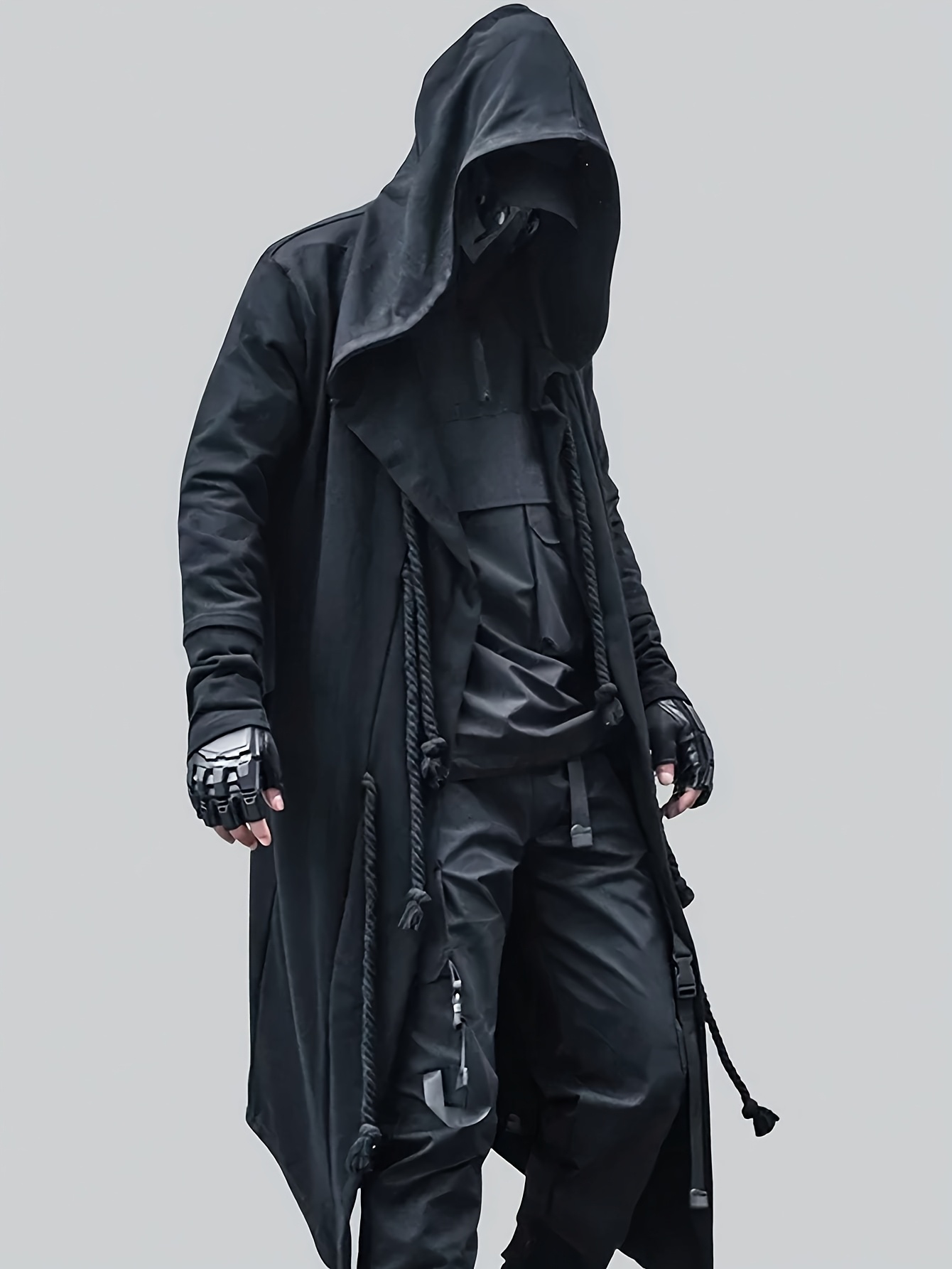 black coat men sold on Temu United States